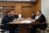 Министр строительства и ЖКХ РФ Ирек Файзуллин провел рабочую встречу с Главой Республики Тыва Владиславом Ховалыгом